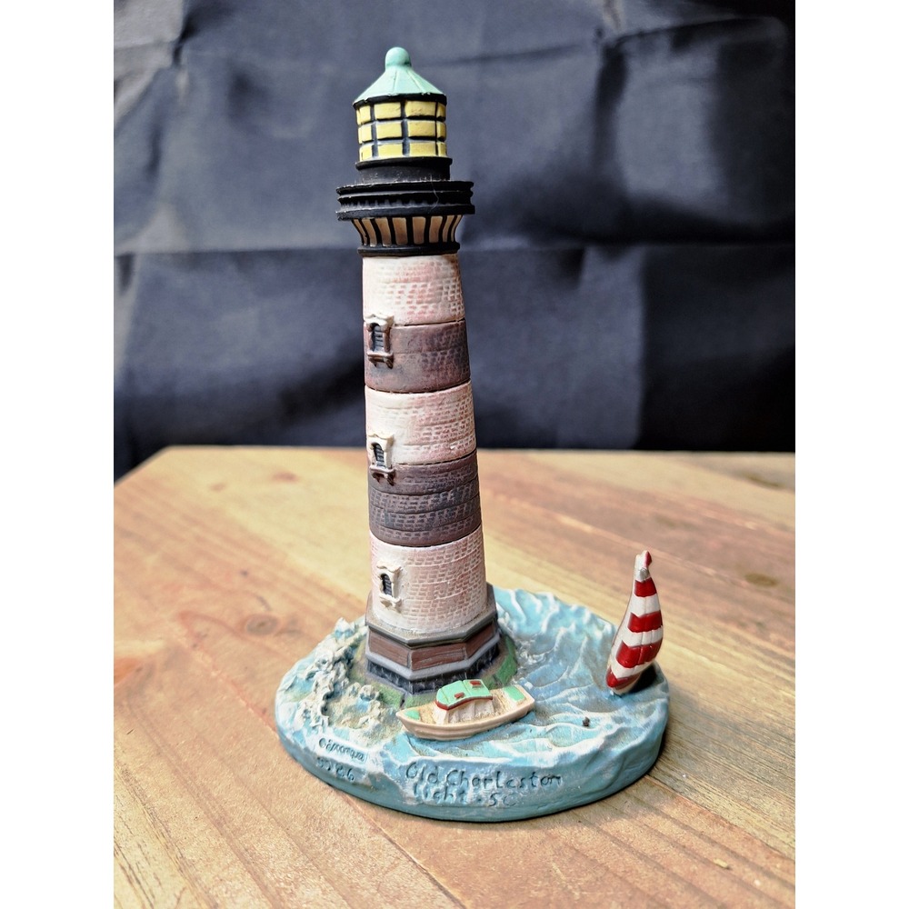 Spoontiques Old Charleston Light SC Lighthouse Figurine 9286 Nautical Decor